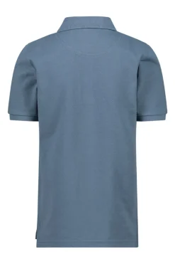 Jongens polo korte mouw blauw