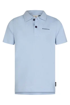 Jongens polo korte mouw blauw