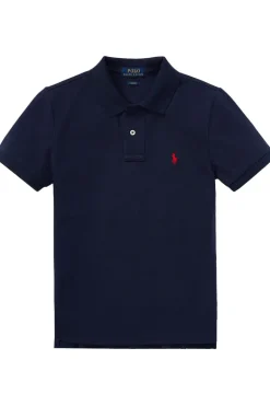 Jongens polo korte mouw blauw