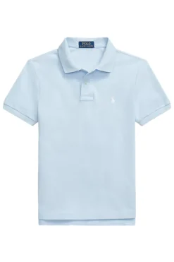 Jongens polo korte mouw blauw