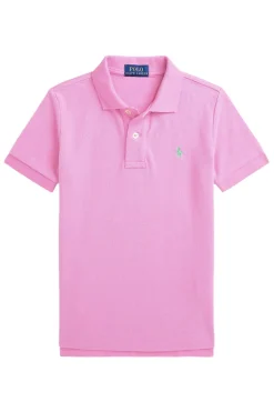 Jongens polo korte mouw rose