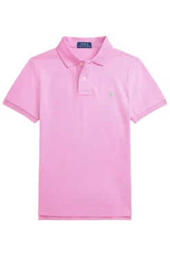 Jongens polo korte mouw rose
