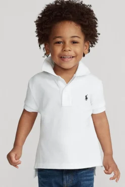 Jongens polo korte mouw wit