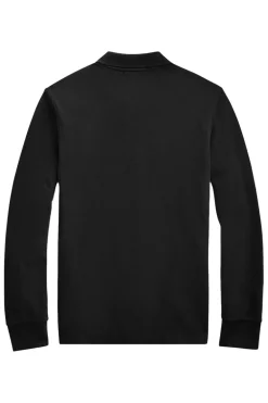 Jongens polo lange mouw zwart