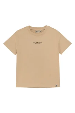 Jongens t-shirt korte mouw bruin
