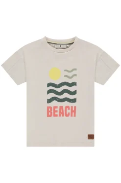 Jongens t-shirt korte mouw ecru
