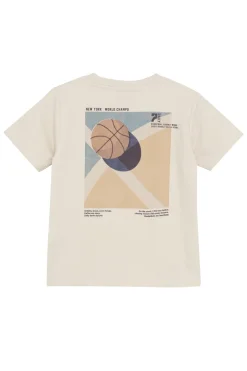 Jongens t-shirt korte mouw bruin