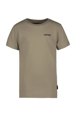 Jongens t-shirt korte mouw bruin
