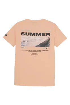Jongens t-shirt korte mouw oranje