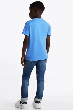 Jongens t-shirt korte mouw blauw