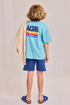 Jongens t-shirt korte mouw blauw