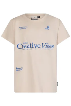 Jongens t-shirt korte mouw bruin