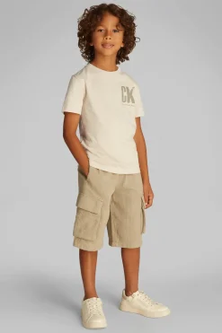 Jongens t-shirt korte mouw bruin