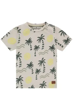Jongens t-shirt korte mouw ecru