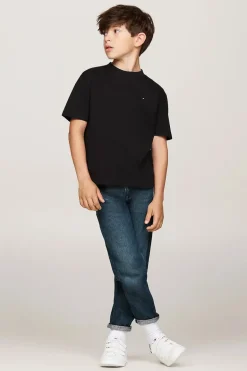 Jongens t-shirt korte mouw zwart