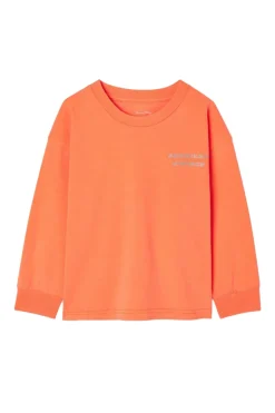Jongens t-shirt lange mouw oranje