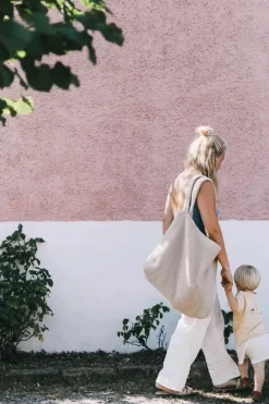 Kinder unisex tas ecru