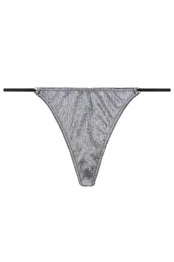Lingerie dames string zilver