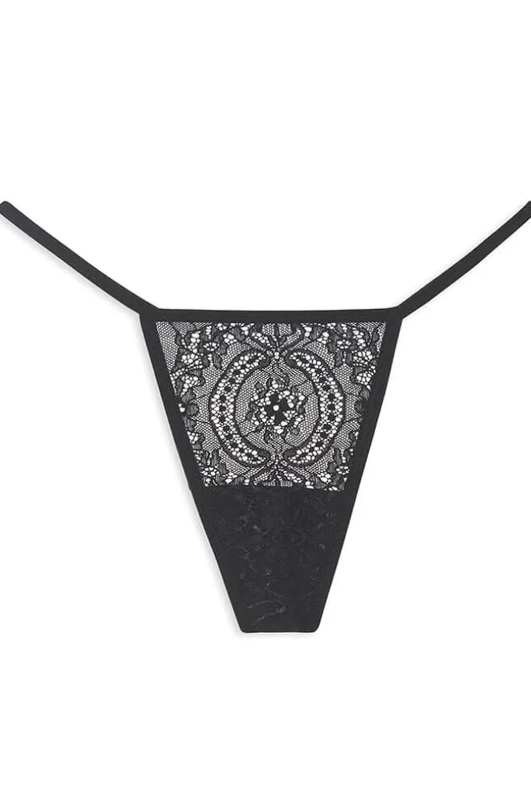 Lingerie dames string zwart