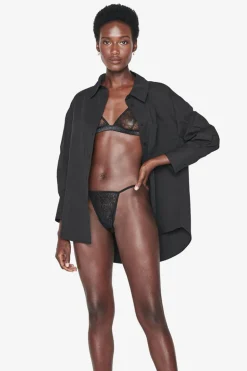 Lingerie dames string zwart
