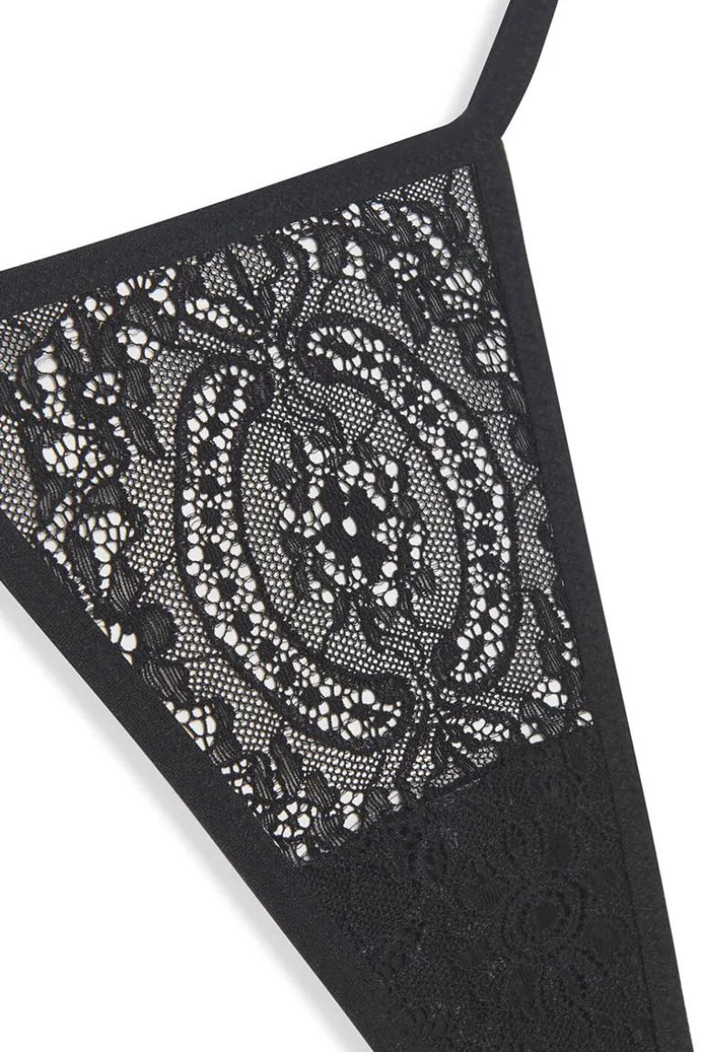 Lingerie dames string zwart