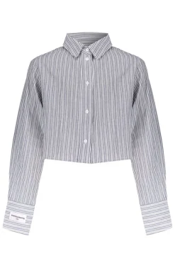 Meisjes blouse lange mouw blauw