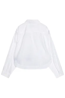 Meisjes blouse lange mouw wit
