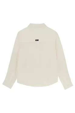 Meisjes blouse lange mouw wit