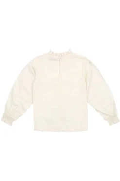 Meisjes blouse lange mouw ecru
