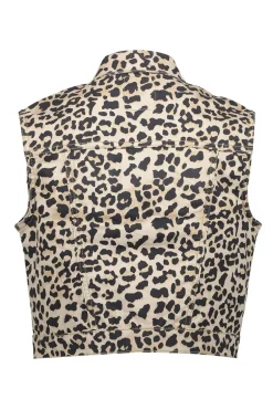 Meisjes gilet bruin