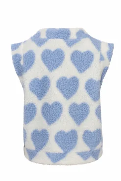 Meisjes gilet ecru