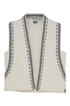 Meisjes gilet ecru