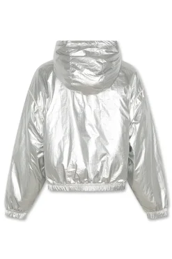 Meisjes jas zilver