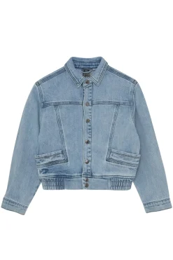 Meisjes jeans jack blauw