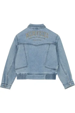 Meisjes jeans jack blauw