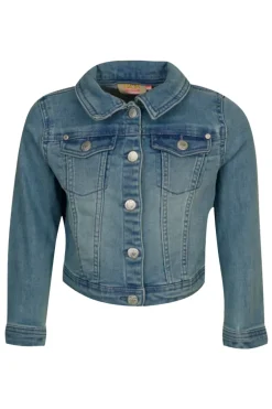 Meisjes jeans jack blauw