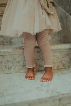 Meisjes legging rose