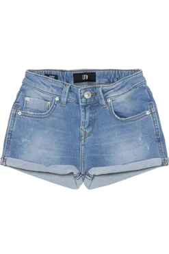 Meisjes short blauw