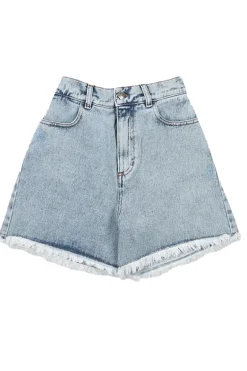 Meisjes short blauw