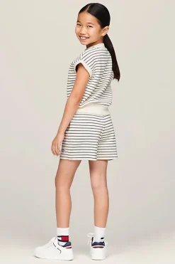 Meisjes short ecru