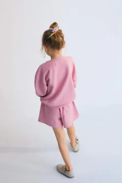 Meisjes short rose