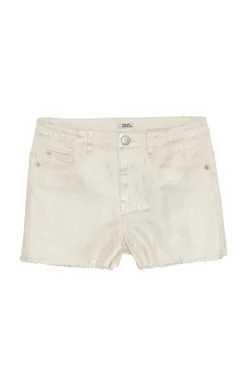 Meisjes short zilver