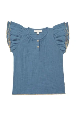 Meisjes top blauw