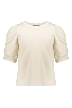 Meisjes t-shirt korte mouw bruin