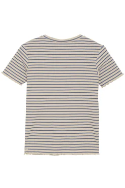 Meisjes t-shirt korte mouw ecru