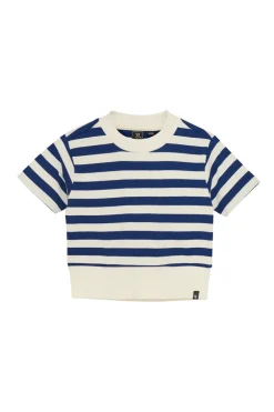Meisjes t-shirt korte mouw blauw