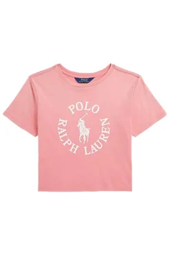 Meisjes t-shirt korte mouw rose