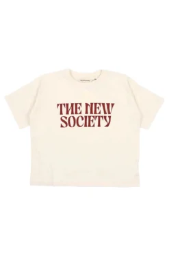 Meisjes t-shirt korte mouw ecru