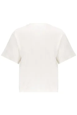 Meisjes t-shirt korte mouw ecru