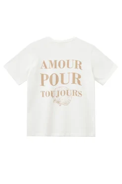 Meisjes t-shirt korte mouw wit